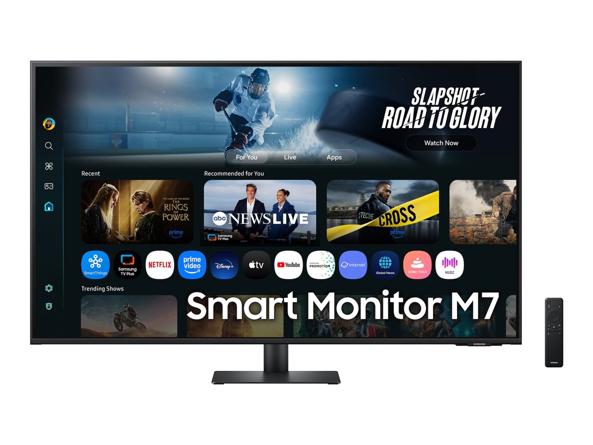 Samsung S43FM700UU - M70F Series - LED-Monitor - - 3840 x 2160 4K UHD (2160p) @ 60 Hz - VA - 300 cd/m² - 5000:1 - HDR10 - 4 ms - 2xHDMI - USB-C - Lautsprecher - Schwarz