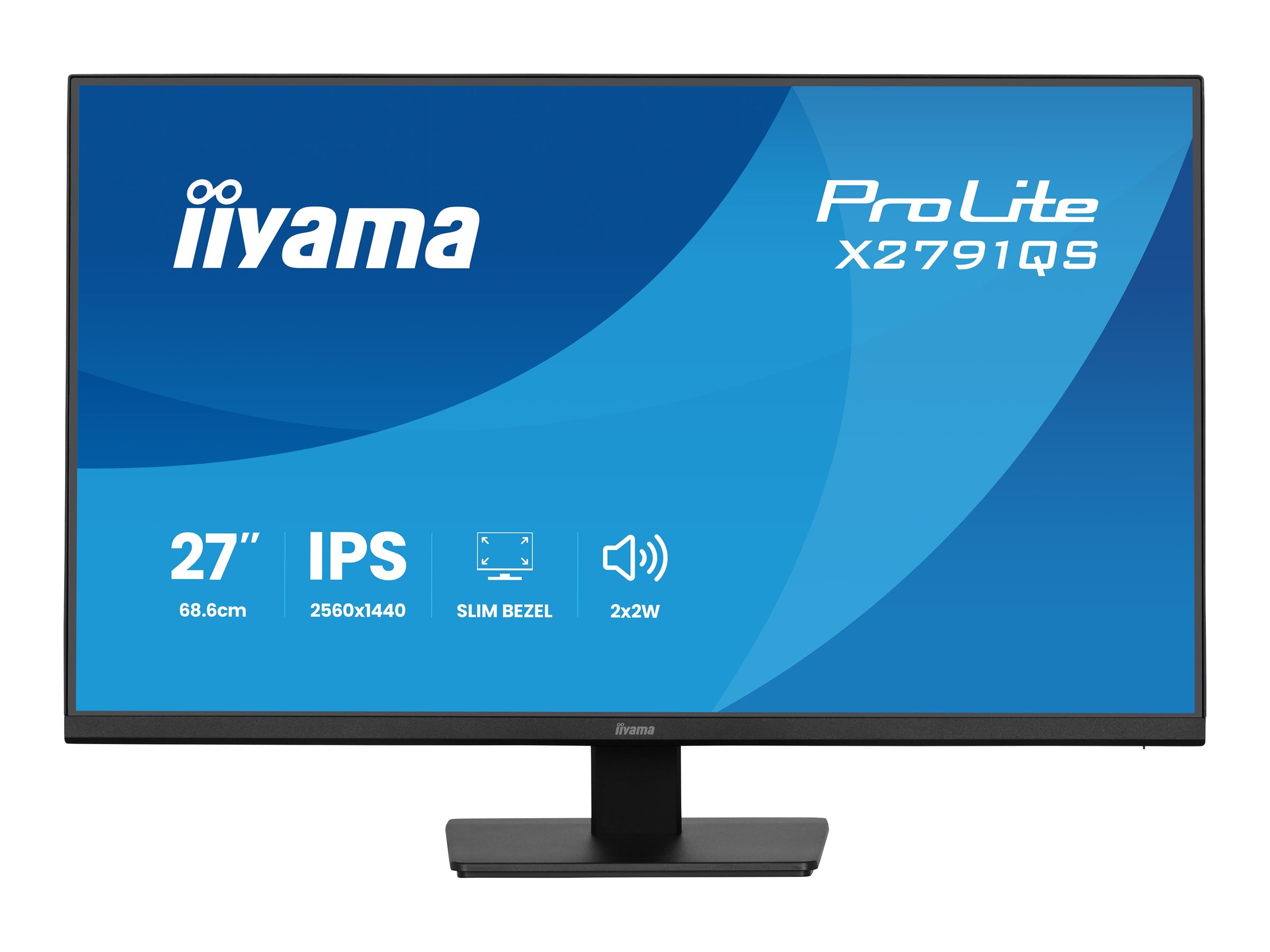 Iiyama ProLite X2791QS-B1 - LED-Monitor - 2560 x 1440 QHD @ 75 Hz - IPS - 350 cd/m² - 1000:1 - 1 ms - HDMI - DisplayPort - Lautsprecher - Schwarz - Matte Iiyama ProLite X2791QS-B1 - LED-Monitor - 2560 x 1440 QHD @ 75 Hz - IPS - 350 cd/m² - 1000:1 - 1 ms - HDMI - DisplayPort - Lautsprecher - Schwarz - Matte