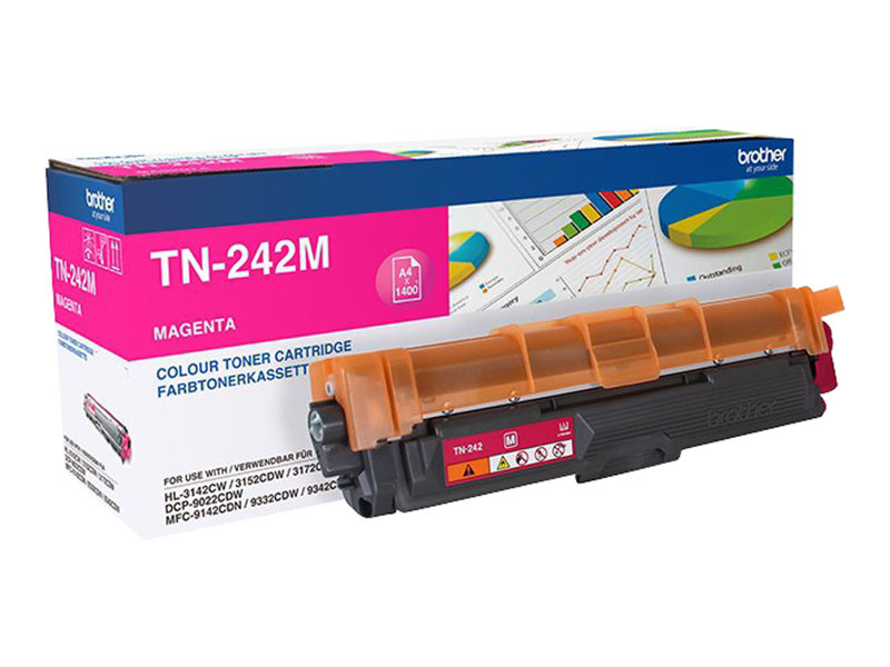 Brother TN242M - Magenta - Original - Tonerpatrone - für Brother DCP-9017 - DCP-9022 - HL-3142 - HL-3152 - HL-3172 - MFC-9142 - MFC-9332 - MFC-9342 Brother TN242M - Magenta - Original - Tonerpatrone - für Brother DCP-9017 - DCP-9022 - HL-3142 - HL-3152 - HL-3172 - MFC-9142 - MFC-9332 - MFC-9342