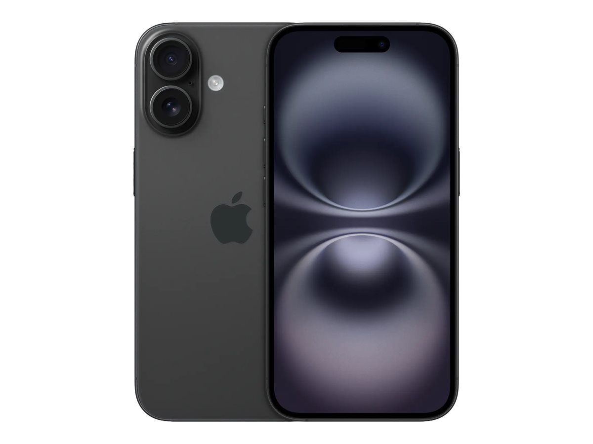 Apple iPhone 16 - 5G Smartphone - Dual-SIM / - OLED-Display - 6.1" - 2556 x 1179 Pixel - 2 x Rückkamera 48 MP - 12 MP - front camera 12 MP - Schwarz Apple iPhone 16 - 5G Smartphone - Dual-SIM / - OLED-Display - 6.1" - 2556 x 1179 Pixel - 2 x Rückkamera 48 MP - 12 MP - front camera 12 MP - Schwarz