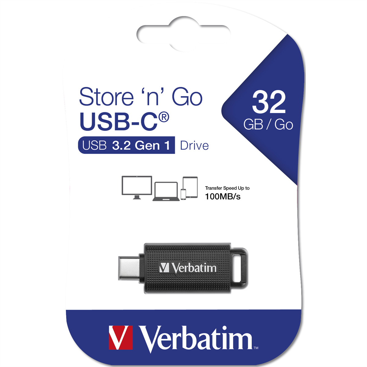 Verbatim Store 'n' Go - USB-Flash-Laufwerk - 32 GB - USB 3.2 Gen 1 / USB-C