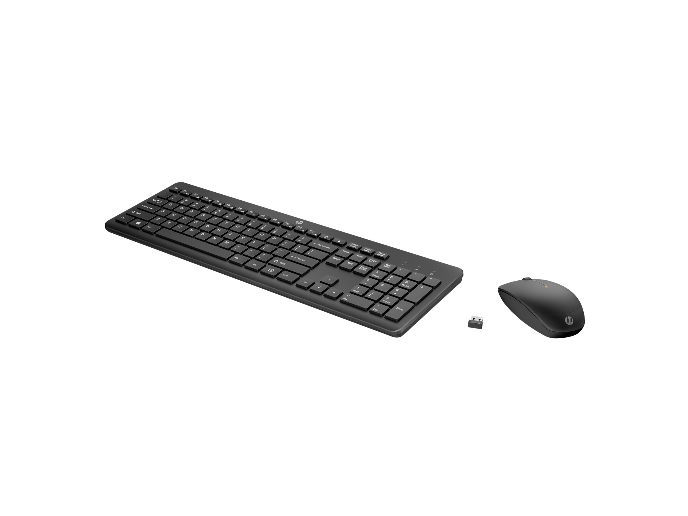 HP 235 - Tastatur-und-Maus-Set - 3-Zonen-Layout, - full size - kabellos - 2.4 GHz - Deutsch - Schwarz - Smart Buy HP 235 - Tastatur-und-Maus-Set - 3-Zonen-Layout, - full size - kabellos - 2.4 GHz - Deutsch - Schwarz - Smart Buy