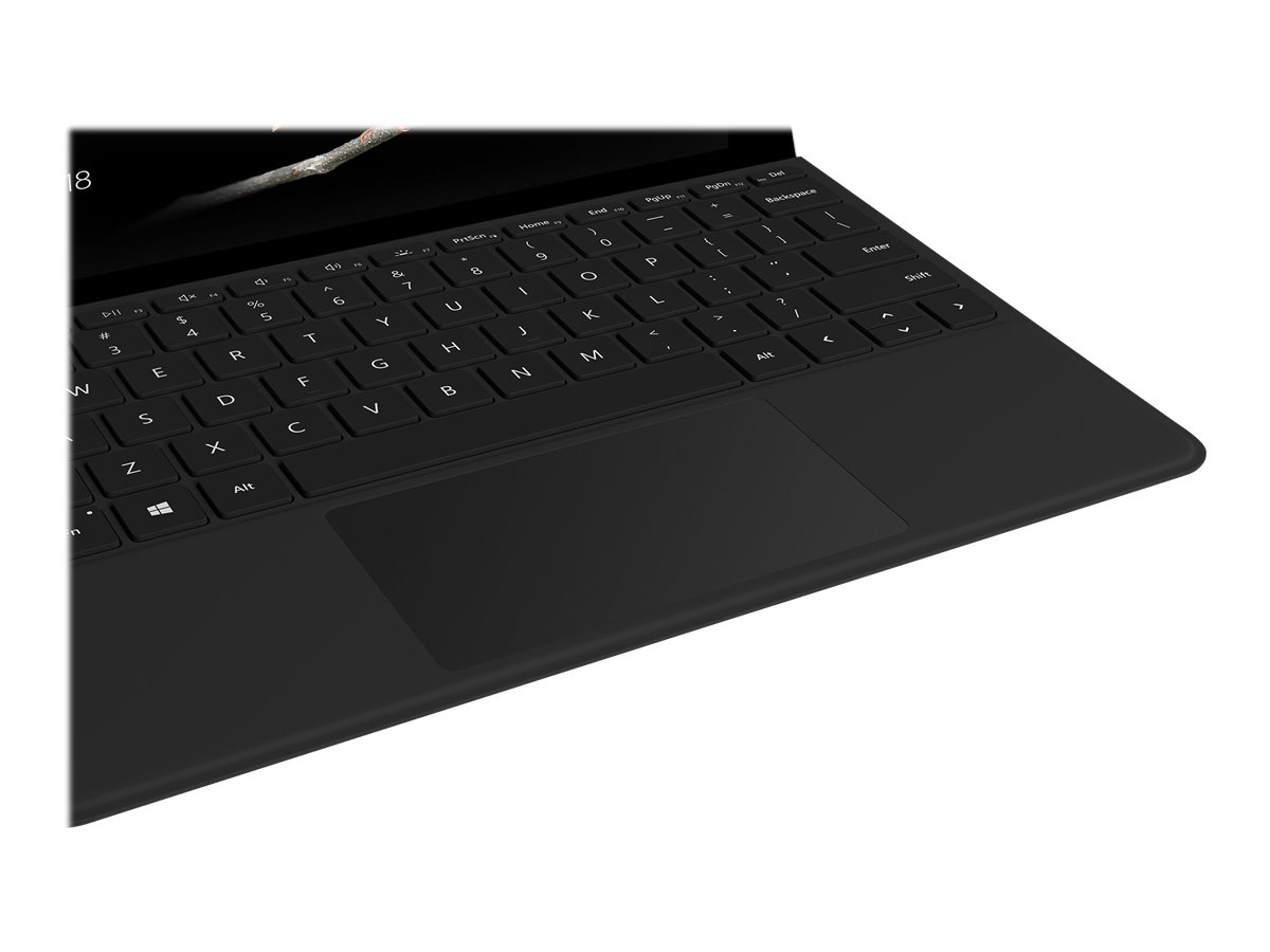 Surface Go Type Cover - Tastatur - mit Trackpad, Beschleunigungsmesser - hinterleuchtet - Deutsch - Schwarz - kommerziell - für Surface Go - Go 2 - Go 3 Surface Go Type Cover - Tastatur - mit Trackpad, Beschleunigungsmesser - hinterleuchtet - Deutsch - Schwarz - kommerziell - für Surface Go - Go 2 - Go 3