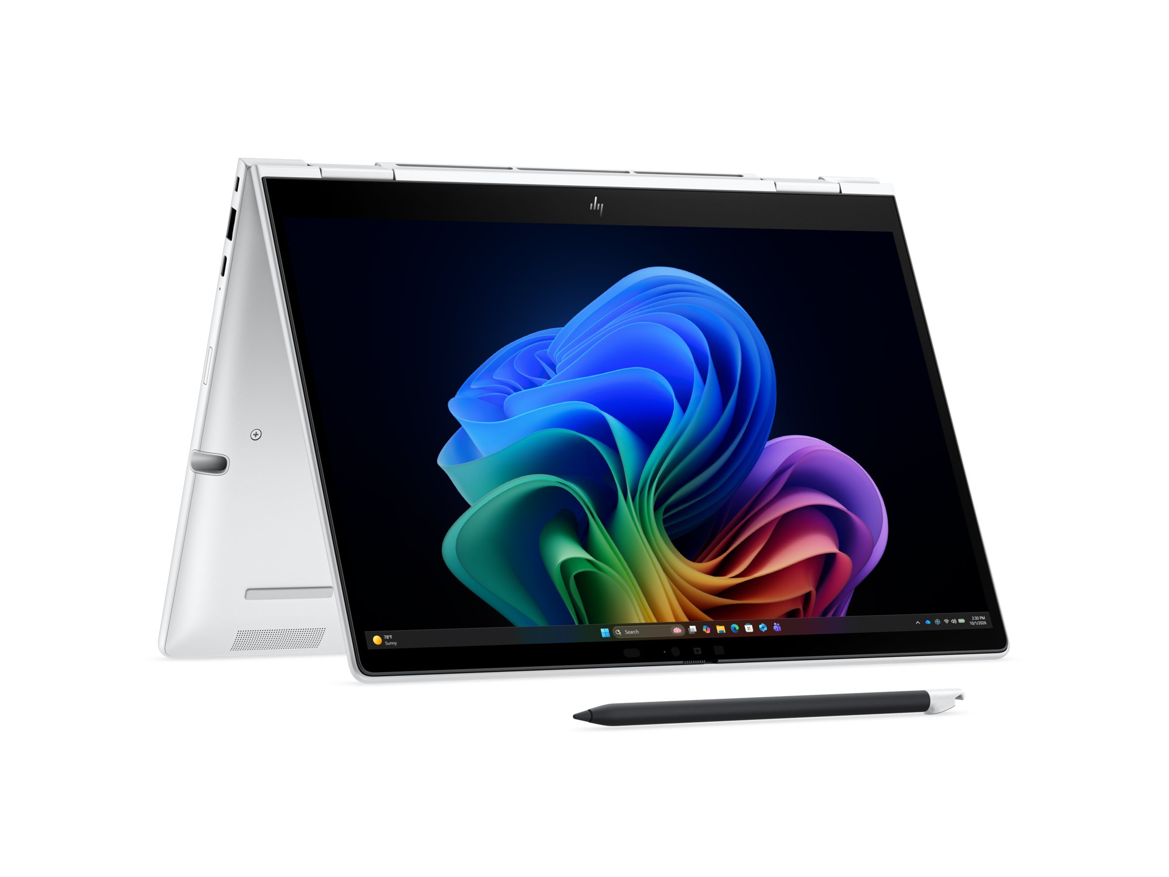 HP EliteBook 8 Flip G2i Notebook Next Gen AI -Flip-Design - Intel Core Ultra 5 3 - IPS Touchscreen HP SureView 1920 x 1200 - Wi-Fi 7 - Bluetooth 6.0 - 5G - Glacier Silver - kbd: Deutsch - mit HP 3 Jahre Vor-Ort Hardware-Support für Workstations