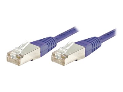 Tecline exertis Connect - Patch-Kabel - RJ-45 (M) zu RJ-45 (M) - 2 m - Foiled Unshielded Twisted Pair (F/UTP) - CAT 6 - geformt - lila