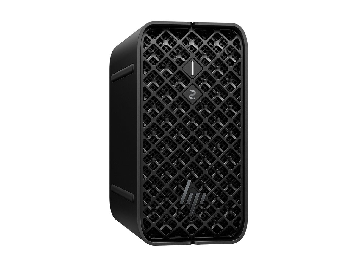 HP Workstation Z2 G1a - Mini - 4U - 1 x Ryzen AI - RAM 64 GB - SSD 2 TB - TLC - Radeon 8060S - Wi-Fi 6 - Wi-Fi 7 - Bluetooth - 1GbE - 2.5GbE - WLAN: 802.11a/b/g/n/ac/ax/be - Bluetooth 5.4 - Win 11 Pro - Monitor: keiner - Jet Black - Smart Buy