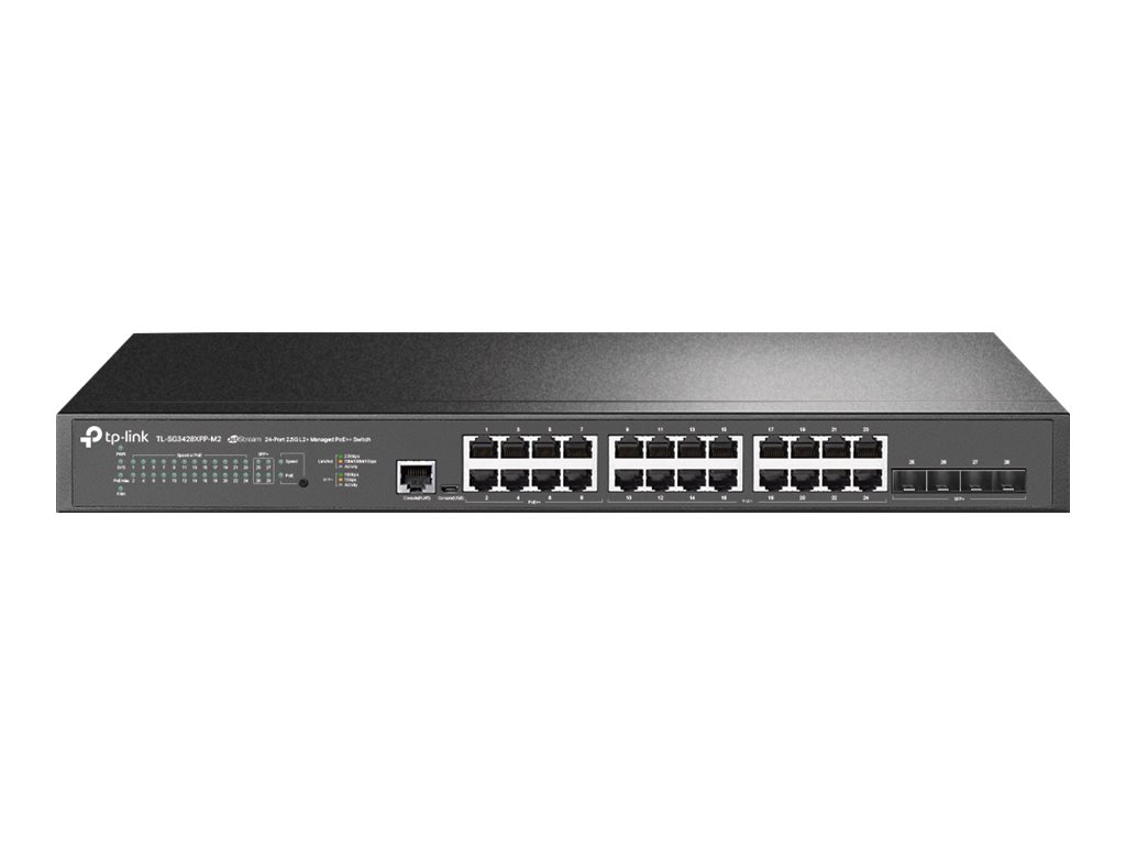TP-Link JetStream TL-SG3428XPP-M2 V1 - Switch - - + 8 x 10/100/1000/2500 (PoE++) + 4 x 10 Gigabit SFP+ - an Rack montierbar - PoE++ (500 W) TP-Link JetStream TL-SG3428XPP-M2 V1 - Switch - - + 8 x 10/100/1000/2500 (PoE++) + 4 x 10 Gigabit SFP+ - an Rack montierbar - PoE++ (500 W)