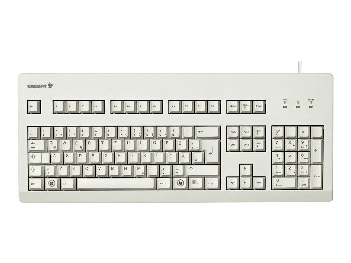Tastatur G80-3000LPCDE-0 PS/2 /USB grau - Hellgrau