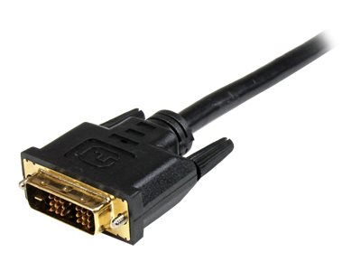 StarTech.com 2m HDMI auf DVI-D Kabel (St/St) - HDMI/DVI Adapterkabel mit vergoldeten Kontakten - HDMI/DVI Videokabel Schwarz - Adapterkabel - HDMI männlich zu DVI-D männlich - 2 m - Schwarz