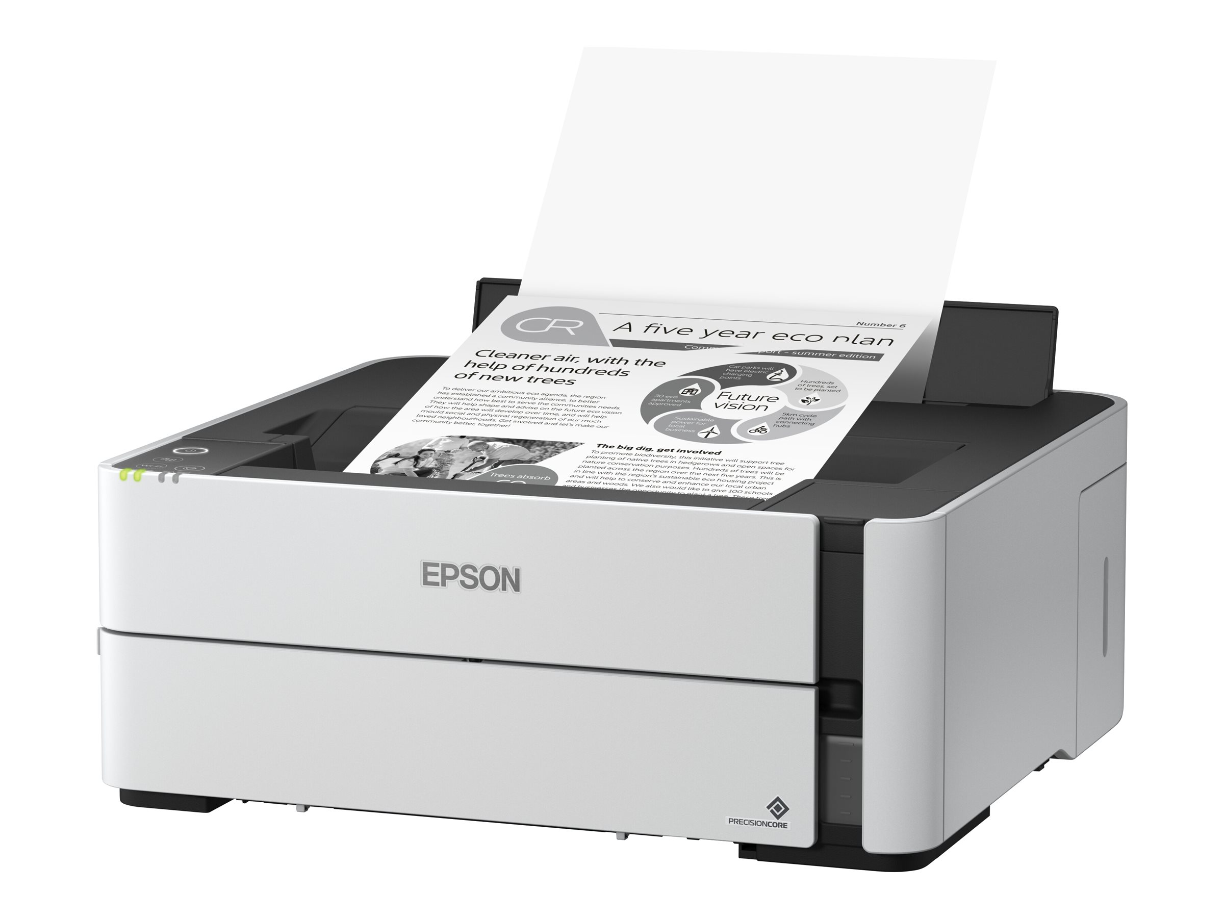 EcoTank ET-M1180 - Drucker - s/w - Duplex - Tintenstrahl - nachfüllbar - A4/Legal - 1200 x 2400 dpi - bis zu 20 Seiten/Min. - Kapazität: 250 Blätter - USB 2.0 - LAN - Wi-Fi EcoTank ET-M1180 - Drucker - s/w - Duplex - Tintenstrahl - nachfüllbar - A4/Legal - 1200 x 2400 dpi - bis zu 20 Seiten/Min. - Kapazität: 250 Blätter - USB 2.0 - LAN - Wi-Fi