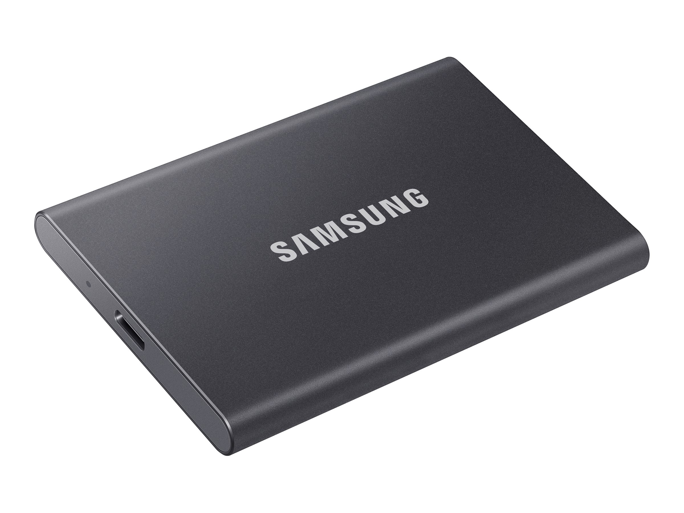 Samsung T7 MU-PC2T0T - SSD - verschlüsselt - 2 TB - extern (tragbar) - USB 3.2 Gen 2 (USB-C Steckverbinder) - 256-Bit-AES - Titan Gray