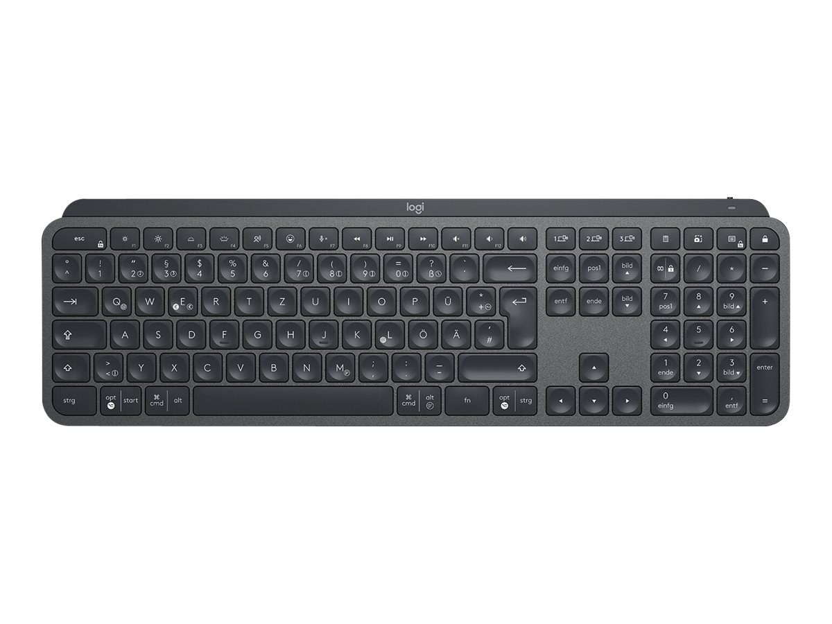 Logitech Mx Keys For Business, Full-size (100%),Bluetooth, Graphit - Bluetooth - QWERTZ - Deutsch - Graphite