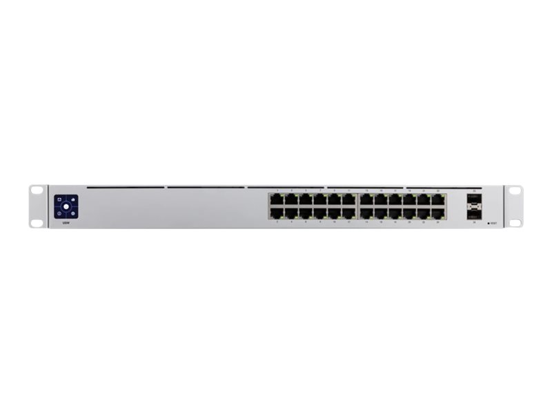 Ubiquiti UniFi Switch USW-24 - Switch - managed - 24 x 10/100/1000 + 2 x Gigabit SFP - an Rack montierbar - Desktop Ubiquiti UniFi Switch USW-24 - Switch - managed - 24 x 10/100/1000 + 2 x Gigabit SFP - an Rack montierbar - Desktop