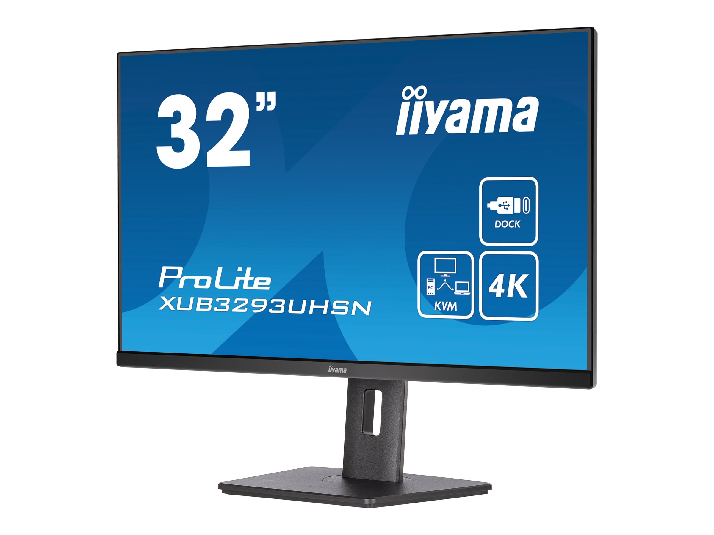 Iiyama ProLite XUB3293UHSN-B5 - LED-Monitor - 81.3 - 3840 x 2160 4K @ 60 Hz - IPS - 350 cd/m² - 1000:1 - 4 ms - HDMI - DisplayPort - USB-C - Lautsprecher - mattschwarz Iiyama ProLite XUB3293UHSN-B5 - LED-Monitor - 81.3 - 3840 x 2160 4K @ 60 Hz - IPS - 350 cd/m² - 1000:1 - 4 ms - HDMI - DisplayPort - USB-C - Lautsprecher - mattschwarz