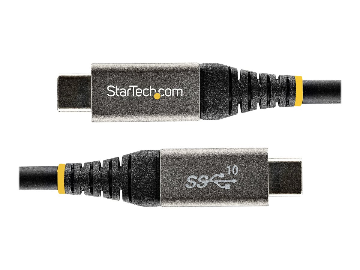 StarTech.com 1m USB-C Kabel 10Gbit/s - USB-IF - Power Delivery - DP Alt Mode - USB-C Kabel - Laden&Synchronisieren (USB31CCV1M) - USB-Kabel - 24 pin USB-C (M) zu 24 pin USB-C (M) - USB 3.2 Gen 2 / DisplayPort 1.4 /Thunderbolt 3 - 1 m - 4K Unterstützung…