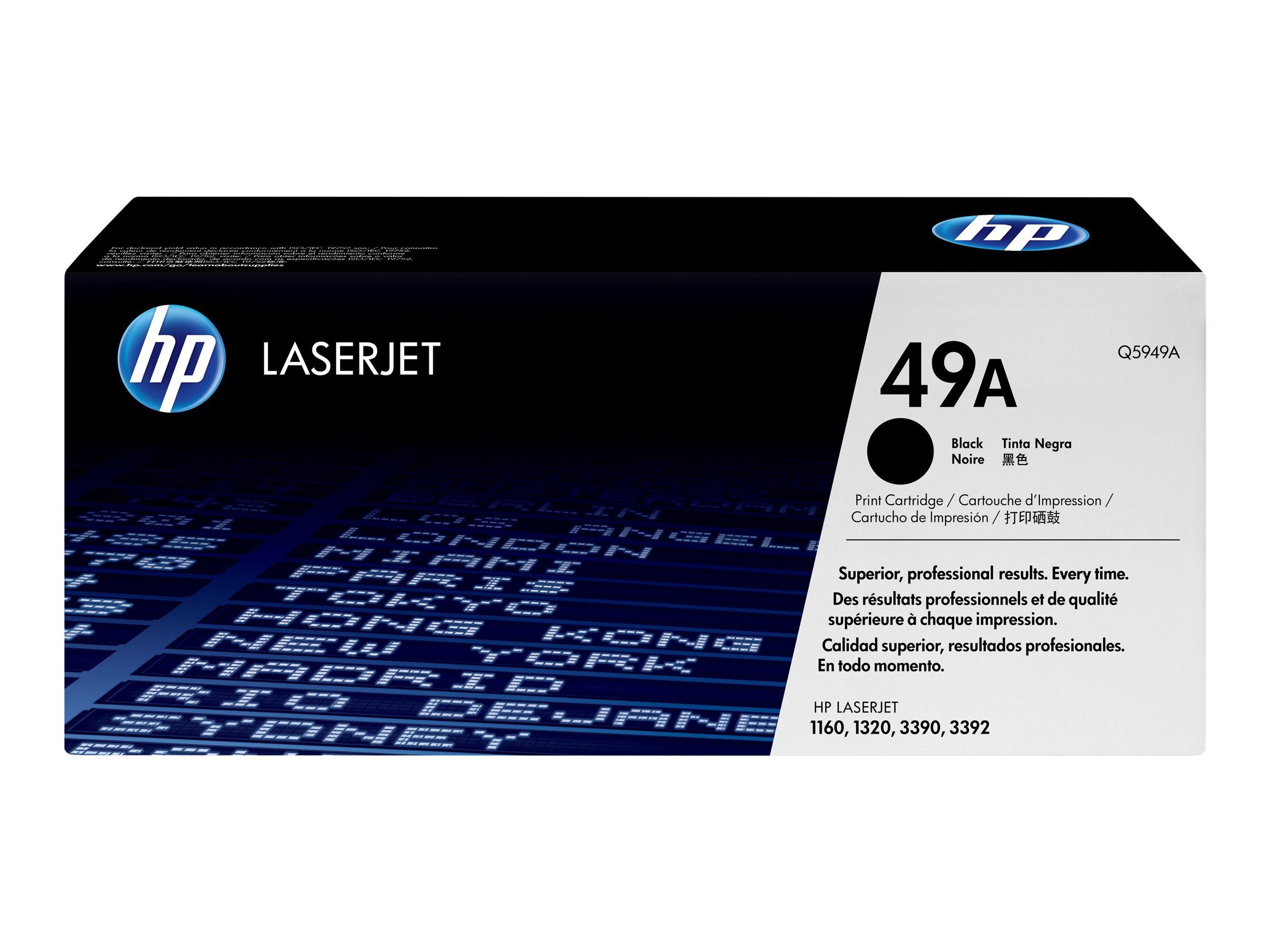 HP 49A - Schwarz - Original - LaserJet - Tonerpatrone (Q5949A) - für LaserJet 1160 - 1160Le - 1320 - 1320n - 1320nw - 1320t - 1320tn - 3390 - 3392 HP 49A - Schwarz - Original - LaserJet - Tonerpatrone (Q5949A) - für LaserJet 1160 - 1160Le - 1320 - 1320n - 1320nw - 1320t - 1320tn - 3390 - 3392