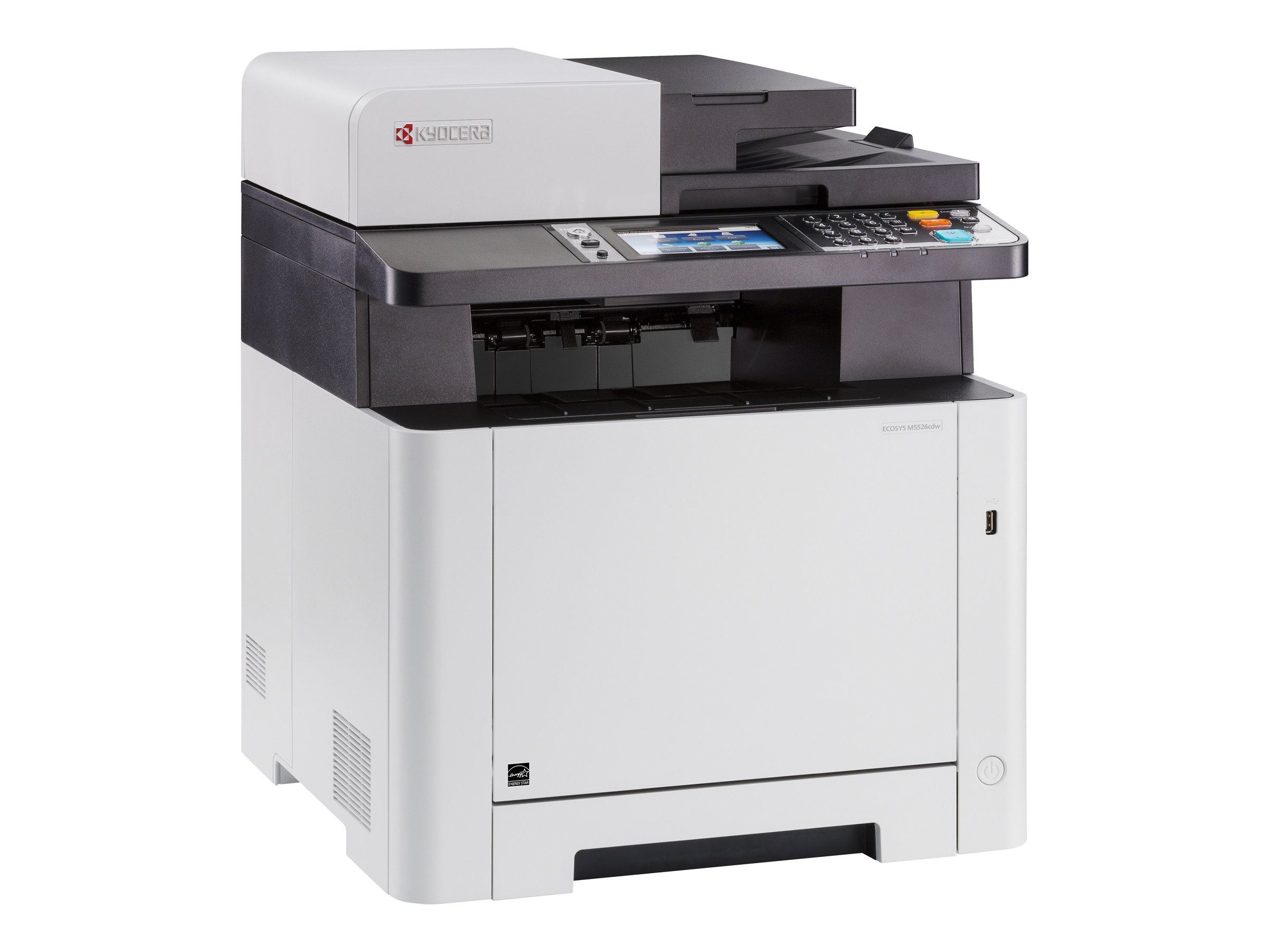 Kyocera ECOSYS M5526cdw - Multifunktionsdrucker - Farbe - Laser - Legal (216 x 356 mm)/ - /A4 (210 x 297 mm) (Original) - A4/Legal (Medien) - bis zu 26 Seiten/Min. (Kopieren) - bis zu 26 Seiten/Min. (Drucken) - 300 Blatt - 33.6 Kbps - USB 2.0 - Gigabit L…