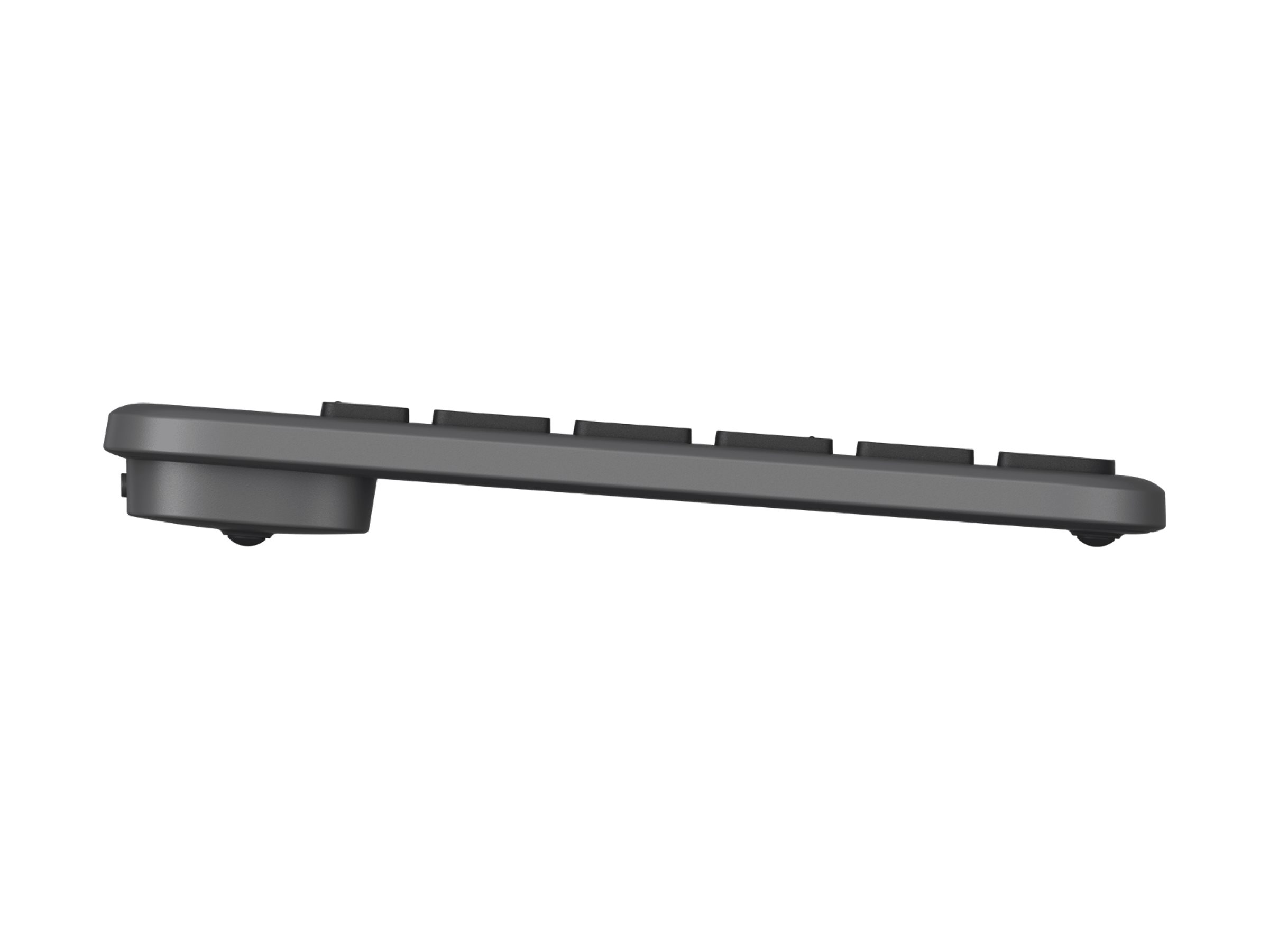 Logitech Signature Slim Solar+ K980 - Tastatur - full size - kabellos - Bluetooth LE - QWERTY - US International - Tastenschalter: Scheren-Schalter - Graphite Logitech Signature Slim Solar+ K980 - Tastatur - full size - kabellos - Bluetooth LE - QWERTY - US International - Tastenschalter: Scheren-Schalter - Graphite