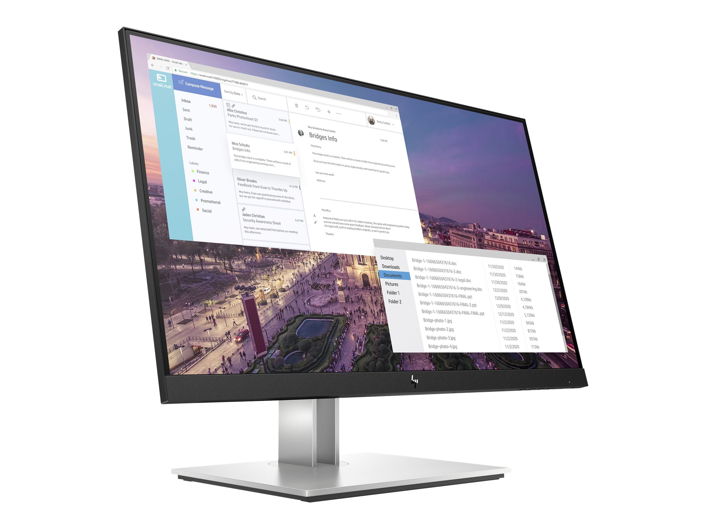 HP E23 G4 E-Series LED-Monitor 58.4 cm (23") - 1920 x 1080 Full HD (1080p) @ 60 Hz - IPS - 250 cd/m² - 1000:1 - 5 ms - HDMI - VGA - DisplayPort - Schwarz - Silber - für HP 250 G9; Elite 600 G9 - 800 G9; EliteBook 830 G6; Pro 260 G9 - 290 G9; ZBook Firefl…