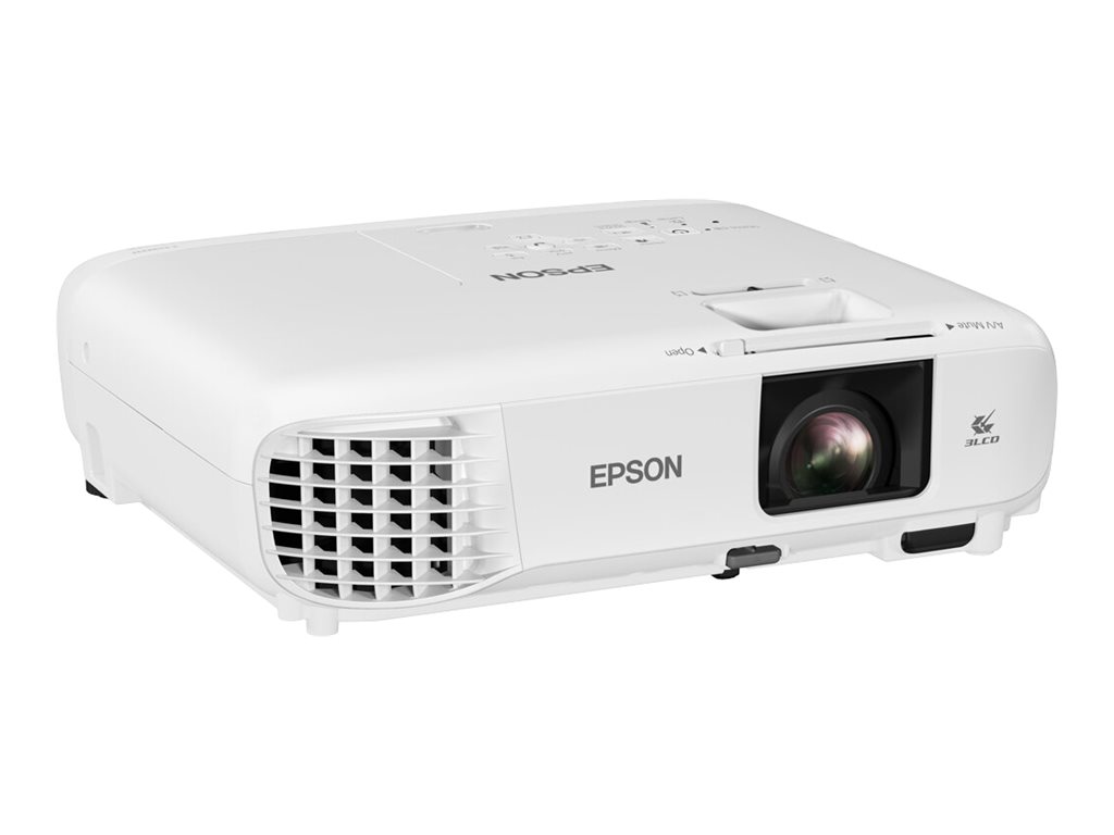 Epson EB-W49 3-LCD-Projektor tragbar 3800 lm (weiß) - 3800 lm (Farbe) - WXGA (1280 x 800) - 16:10 - LAN - weiß