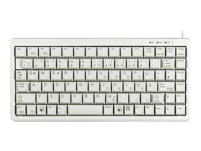 Compact-Keyboard G84-4100 - Tastatur - PS/2, USB - Deutsch - Hellgrau Compact-Keyboard G84-4100 - Tastatur - PS/2, USB - Deutsch - Hellgrau