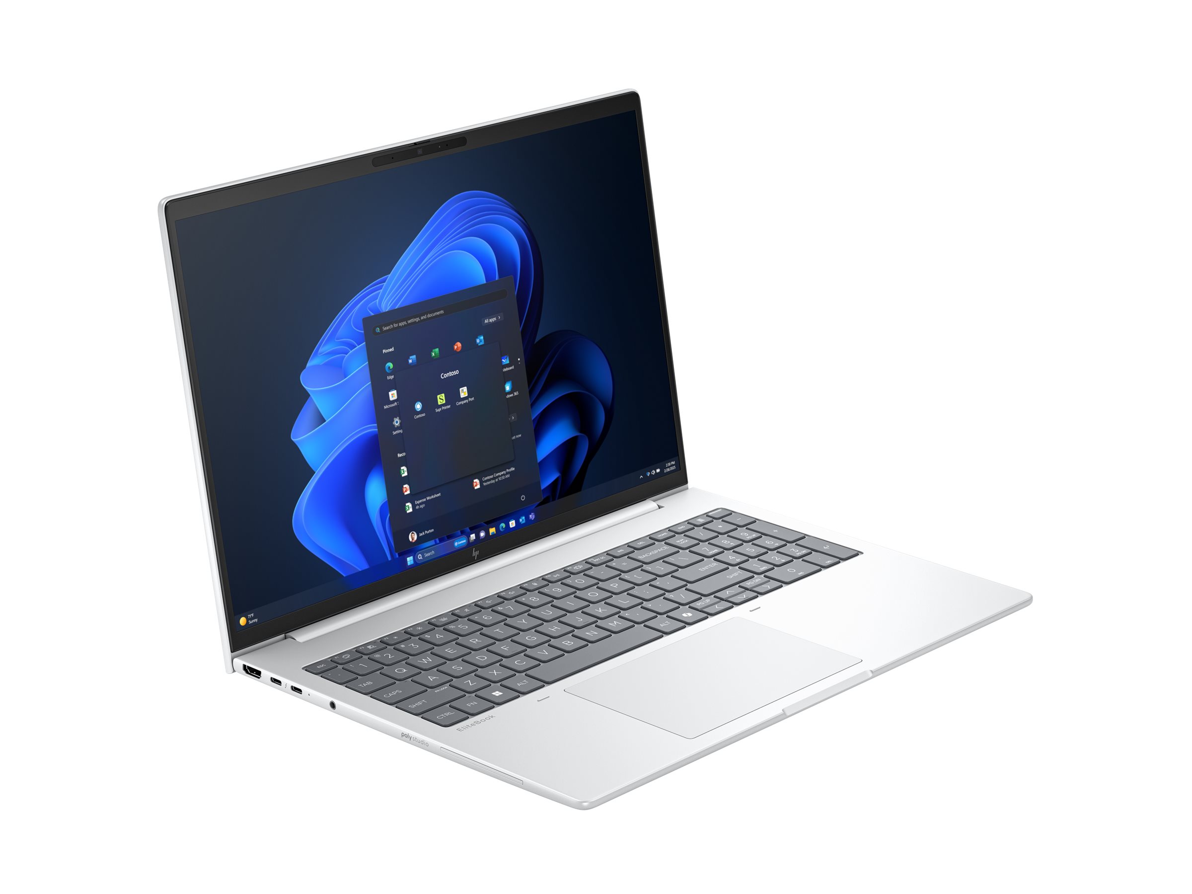 HP EliteBook 8 G1i Notebook AI - Intel Core Ultra - IPS 1920 x 1200 - Wi-Fi 7 - Bluetooth - Gletscher Silber Aluminium - kbd: Deutsch