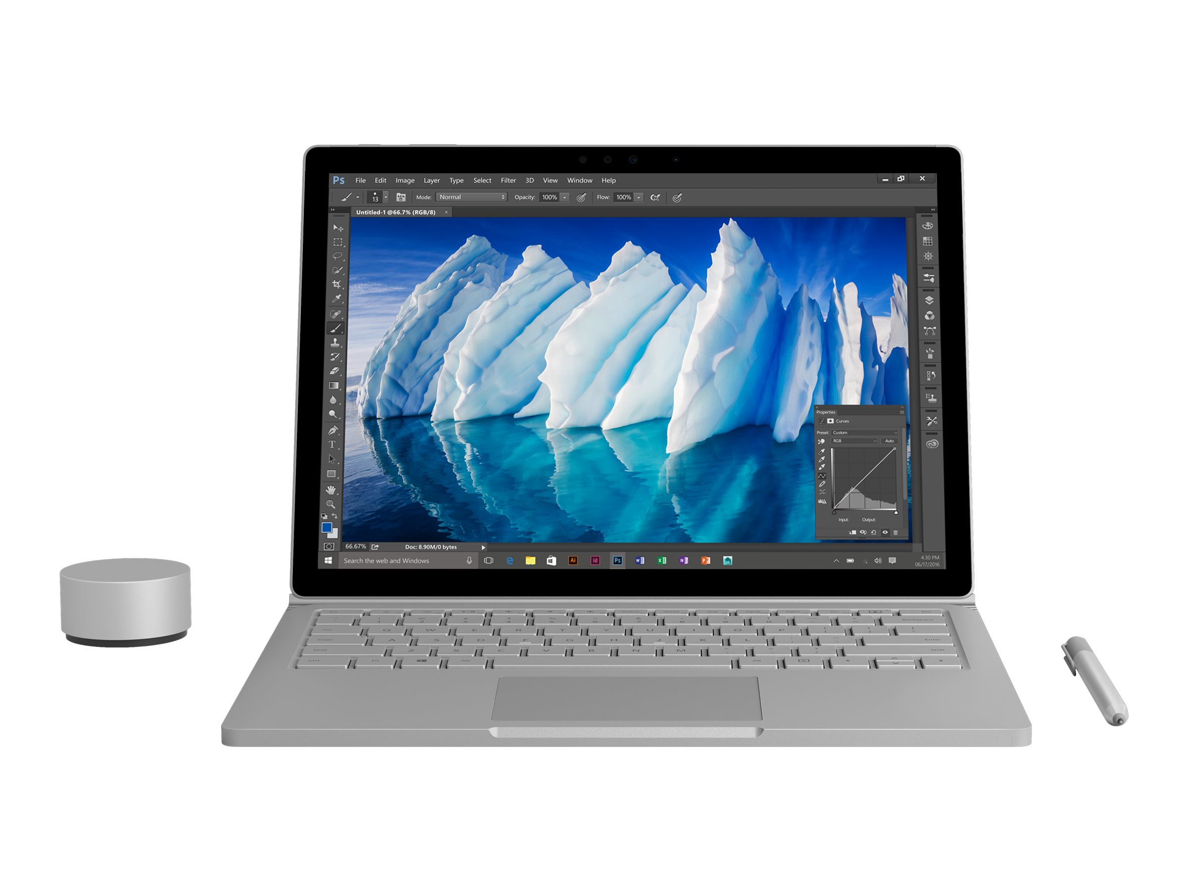 Surface Dial - Bluetooth 4.0 - Magnesium - kommerziell - für Surface Book - Laptop - Pro 4 - Studio Surface Dial - Bluetooth 4.0 - Magnesium - kommerziell - für Surface Book - Laptop - Pro 4 - Studio