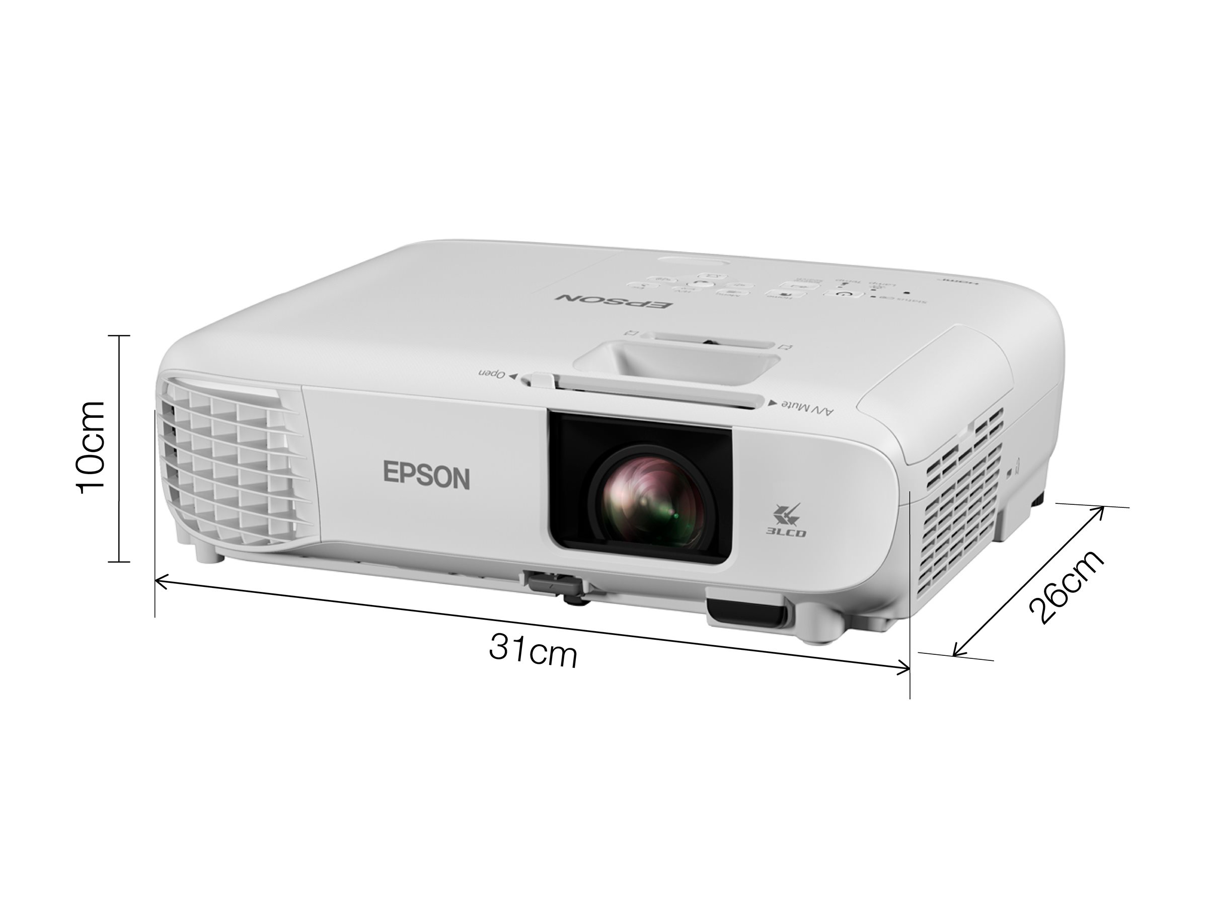 Epson EB-FH06 - 3-LCD-Projektor - tragbar - 3500 lm (weiß) - 3500 lm (Farbe) - Full HD (1920 x 1080) - 16:9 - 1080p