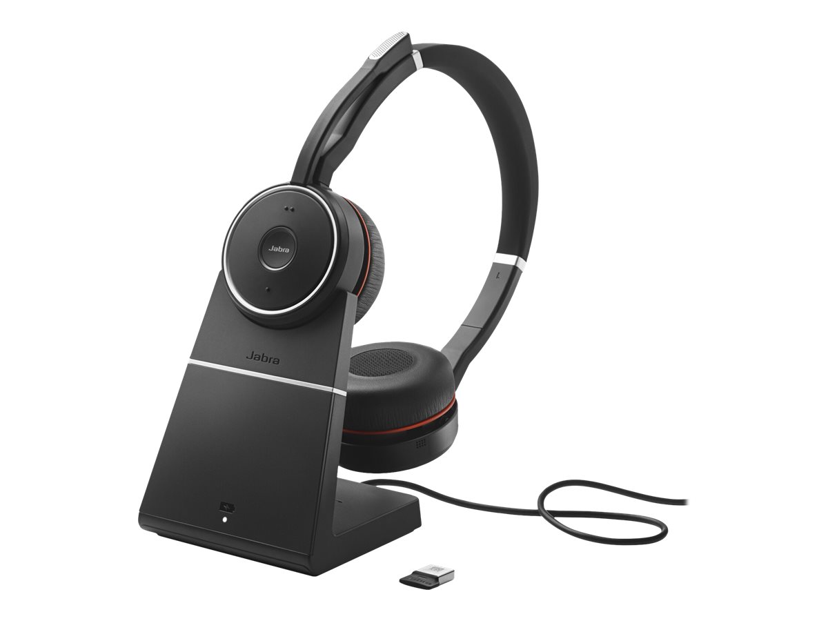 Jabra Evolve 75 SE MS Teams Stereo Headset - Bluetooth - kabellos - aktive Rauschunterdrückung - USB - mit Ladestation - Zertifiziert für Microsoft Teams - für LINK 380a MS Jabra Evolve 75 SE MS Teams Stereo Headset - Bluetooth - kabellos - aktive Rauschunterdrückung - USB - mit Ladestation - Zertifiziert für Microsoft Teams - für LINK 380a MS