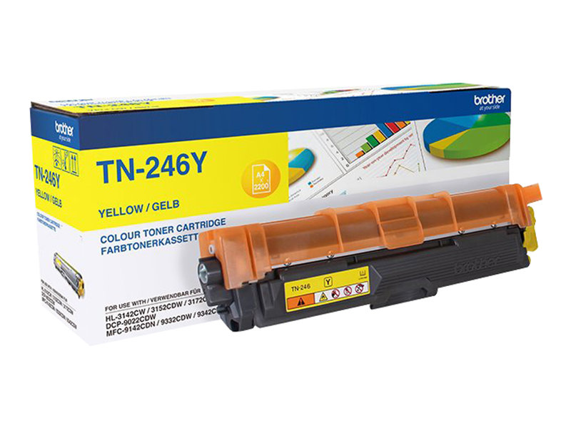 Brother TN246Y - Gelb - Original - Tonerpatrone - für Brother DCP-9017 - DCP-9022 - HL-3142 - HL-3152 - HL-3172 - MFC-9142 - MFC-9332 - MFC-9342 Brother TN246Y - Gelb - Original - Tonerpatrone - für Brother DCP-9017 - DCP-9022 - HL-3142 - HL-3152 - HL-3172 - MFC-9142 - MFC-9332 - MFC-9342