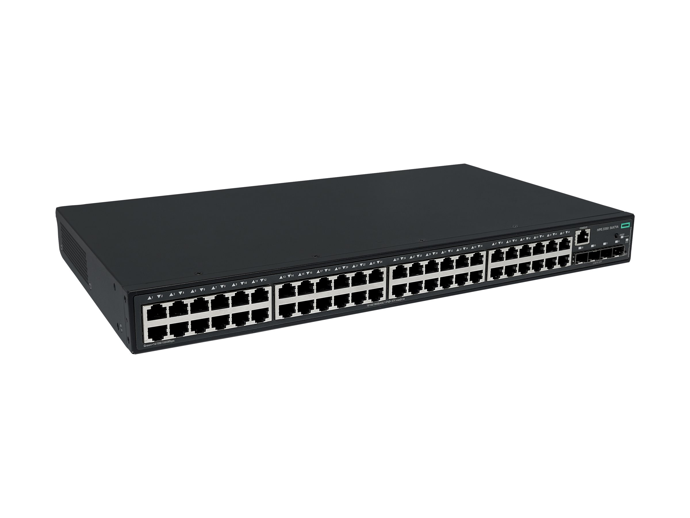 HPE Networking Comware 2050 - Switch - L3 - + 4 x 1/2.5GBase-X SFP - an Rack montierbar - PoE+ (410 W) - BTO