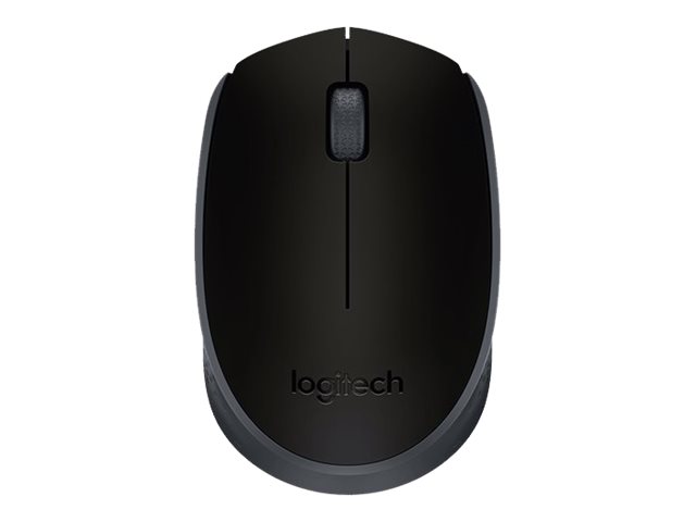Logitech M171 - Maus - rechts- und linkshändig - kabellos - 2.4 GHz - kabelloser Empfänger (USB) - Schwarz