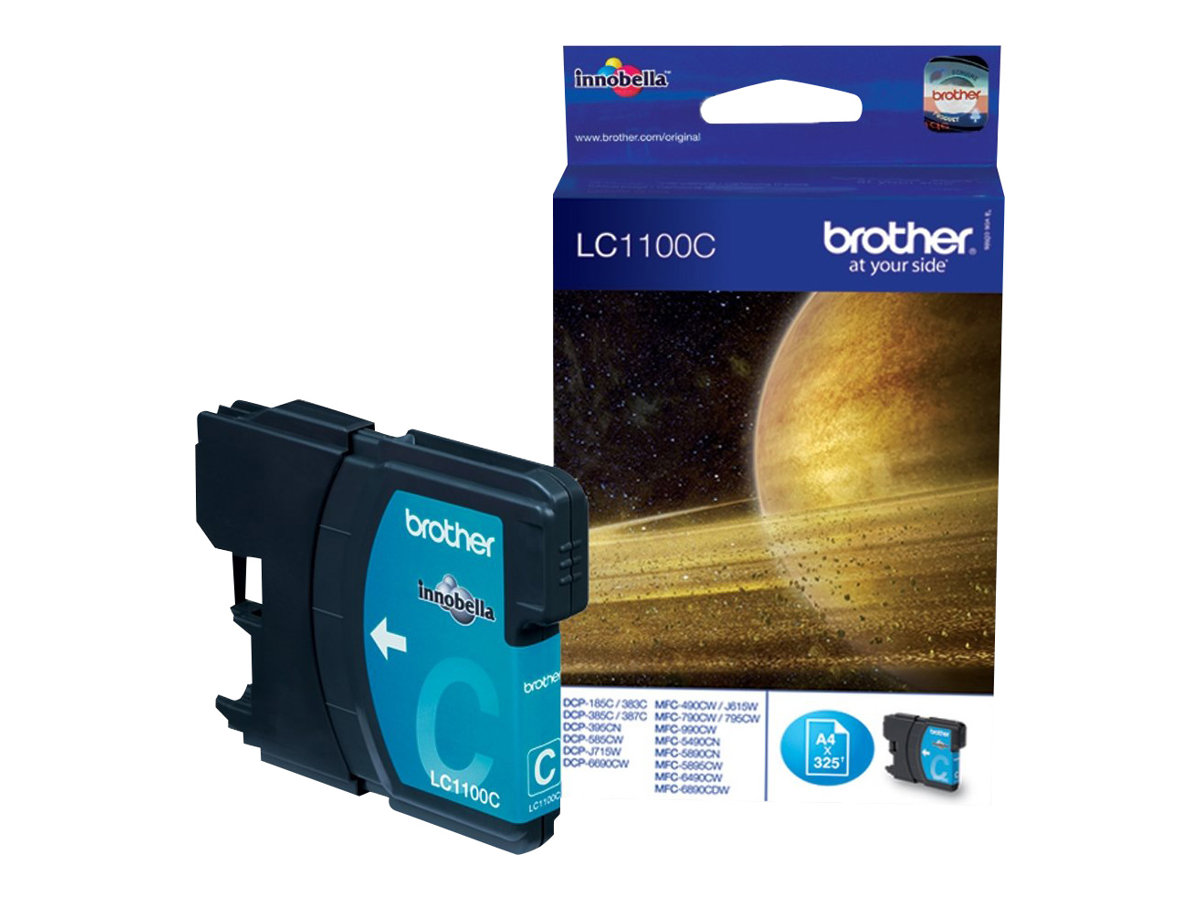 Brother LC1100C - Cyan - Original - Tintenpatrone - für Brother DCP-185 - 385 - 395 - 585 - J715 - MFC-490 - 5490 - 5890 - 5895 - 6890 - 790 - 795 - 990 - J615