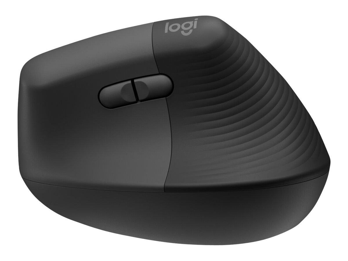 Logitech Lift Vertical Ergonomic Wireless Mousefür Rechtshänder - ergonomisch - optisch - 6 Tasten - kabellos - Bluetooth - 2.4 GHz - Logitech Logi Bolt USB-Receiver - Graphite Logitech Lift Vertical Ergonomic Wireless Mousefür Rechtshänder - ergonomisch - optisch - 6 Tasten - kabellos - Bluetooth - 2.4 GHz - Logitech Logi Bolt USB-Receiver - Graphite
