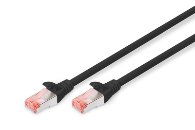 DIGITUS CAT 6 S/FTP Patchkabel - 10 m - SFTP - CAT 6 - halogenfrei - Schwarz DIGITUS CAT 6 S/FTP Patchkabel - 10 m - SFTP - CAT 6 - halogenfrei - Schwarz