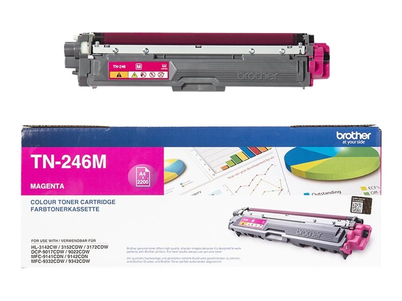 Brother TN246M - Magenta - Original - Tonerpatrone - für Brother DCP-9017 - DCP-9022 - HL-3142 - HL-3152 - HL-3172 - MFC-9142 - MFC-9332 - MFC-9342