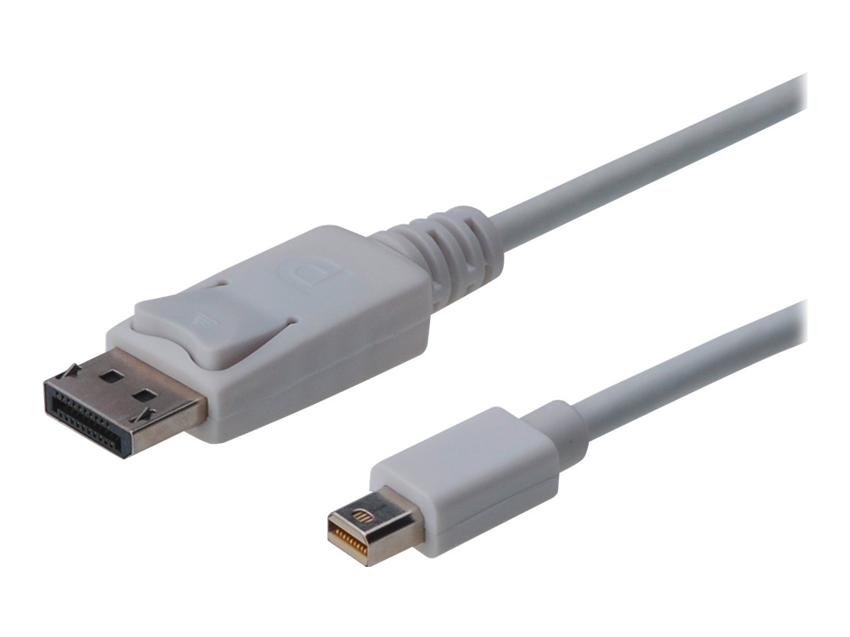 Digitus DisplayPort Anschlusskabel - zu DisplayPort (M) - 3 m - geformt - weiß Digitus DisplayPort Anschlusskabel - zu DisplayPort (M) - 3 m - geformt - weiß