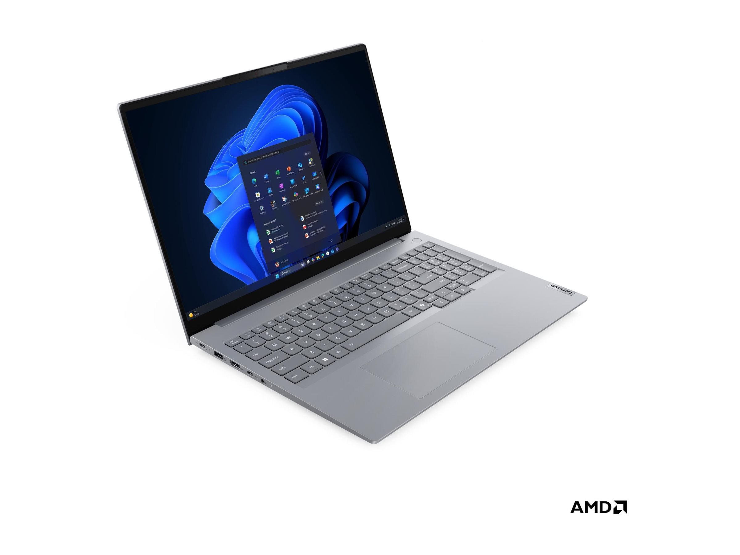 Lenovo ThinkBook 16 G9 AHP 21UT - AMD Ryzen 7 250 - IPS 1920 x 1200 - Wi-Fi 7 - Bluetooth - doppeltöniges arktisches Grau - kbd: Deutsch - mit 1 Jahr Lenovo Premier Support