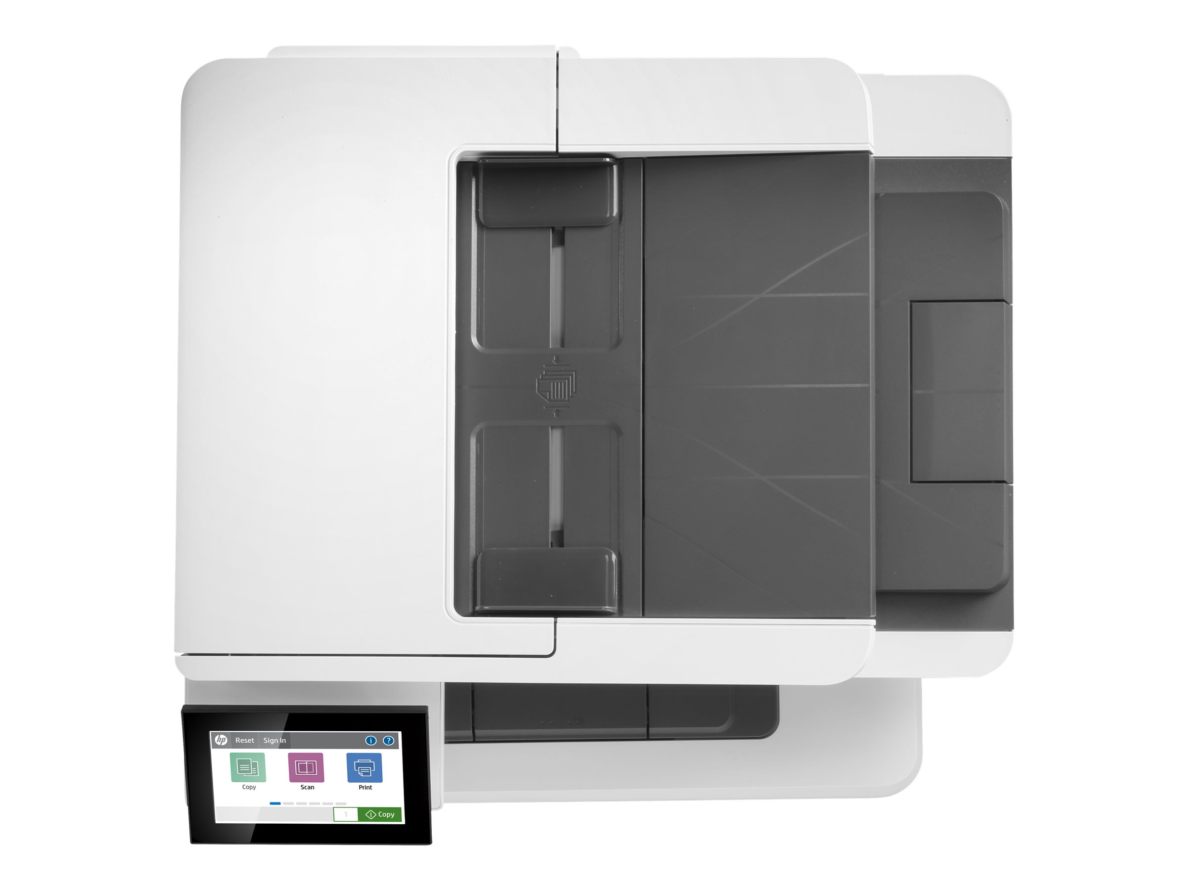 HP LaserJet Enterprise MFP M430f - - A4 (Medien) - bis zu 38 Seiten/Min. (Kopieren) - bis zu 40 Seiten/Min. (Drucken) - 350 Blatt - 33.6 Kbps - USB 2.0 - Gigabit LAN - USB 2.0-Host