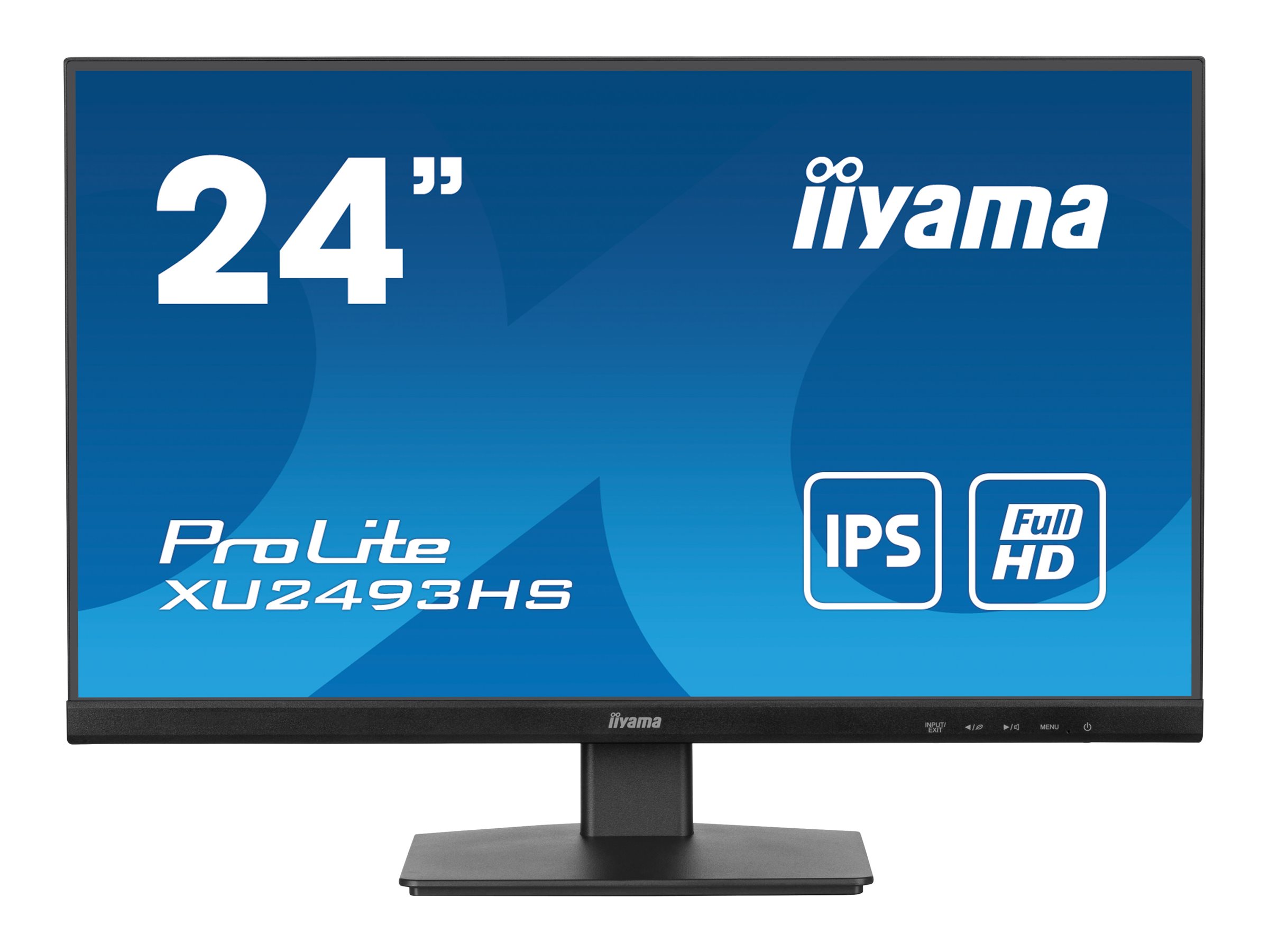 Iiyama ProLite XU2493HS-B6 - LED-Monitor - 61 cm (24") IPS 100 Hz - (23.8" sichtbar) - 1920 x 1080 Full HD (1080p) @ 100 Hz - IPS - 250 cd/m² - 1300:1 - 0.5 ms - HDMI - DisplayPort - Lautsprecher - Matte - Schwarz