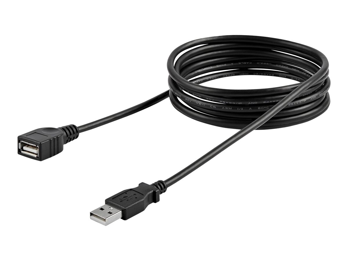 6 FT USB EXTENSION CABLE - zu USB (W) - USB 2.0 - 1.8 m - Schwarz - für P/N: 35FCREADBK3 - ICUSB2321F - ICUSB232V2 - LTUB1MBK - MSDREADU2OTG - ST4200MINI2 - UUSBOTG