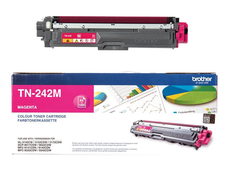Brother TN242M - Magenta - Original - Tonerpatrone - für Brother DCP-9017 - DCP-9022 - HL-3142 - HL-3152 - HL-3172 - MFC-9142 - MFC-9332 - MFC-9342