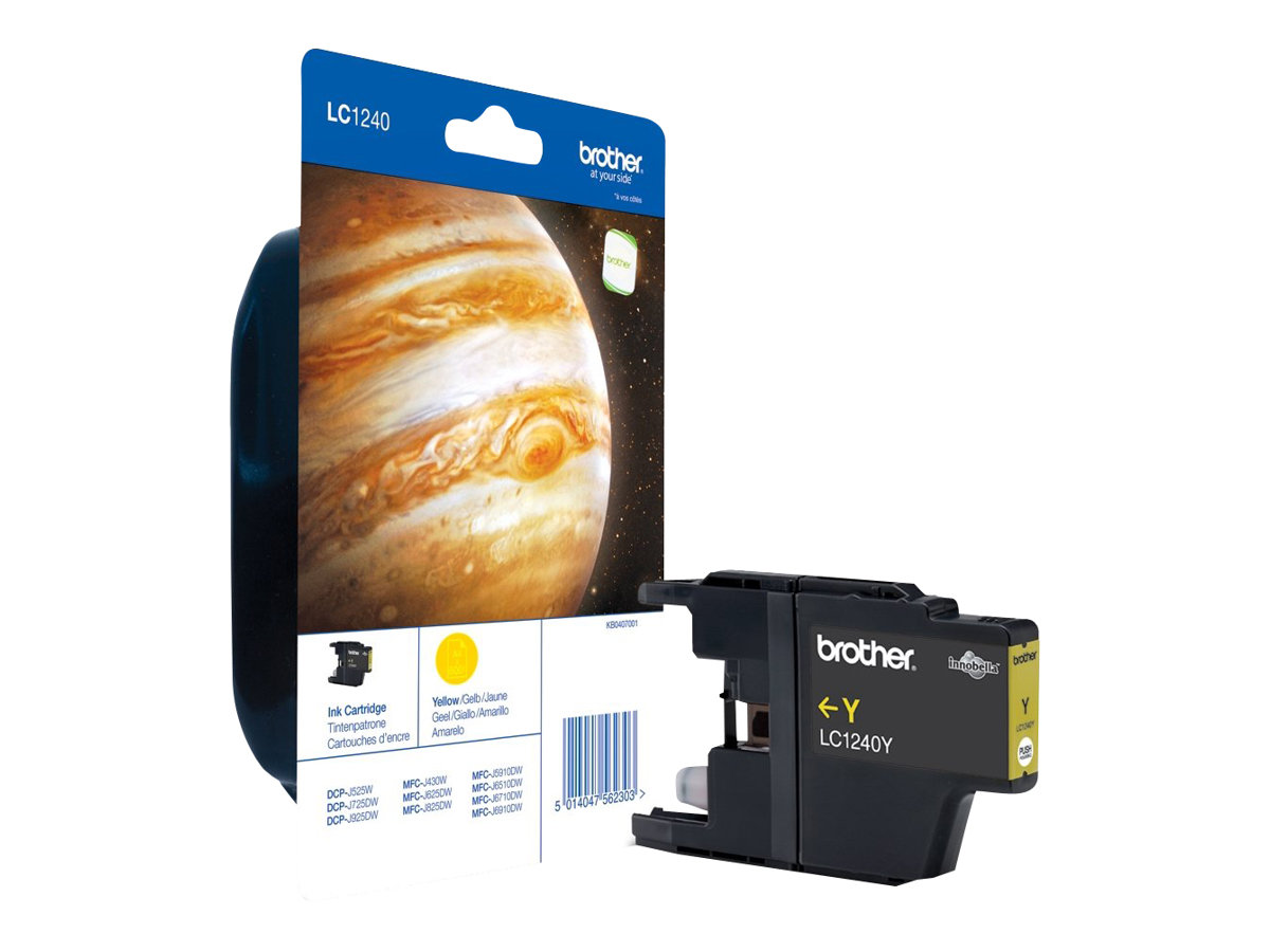 Brother LC1240Y - Gelb - Original - Tintenpatrone - für Brother DCP-J525 - J725 - J925 - MFC-J430 - J5910 - J625 - J6510 - J6710 - J6910 - J825 Brother LC1240Y - Gelb - Original - Tintenpatrone - für Brother DCP-J525 - J725 - J925 - MFC-J430 - J5910 - J625 - J6510 - J6710 - J6910 - J825