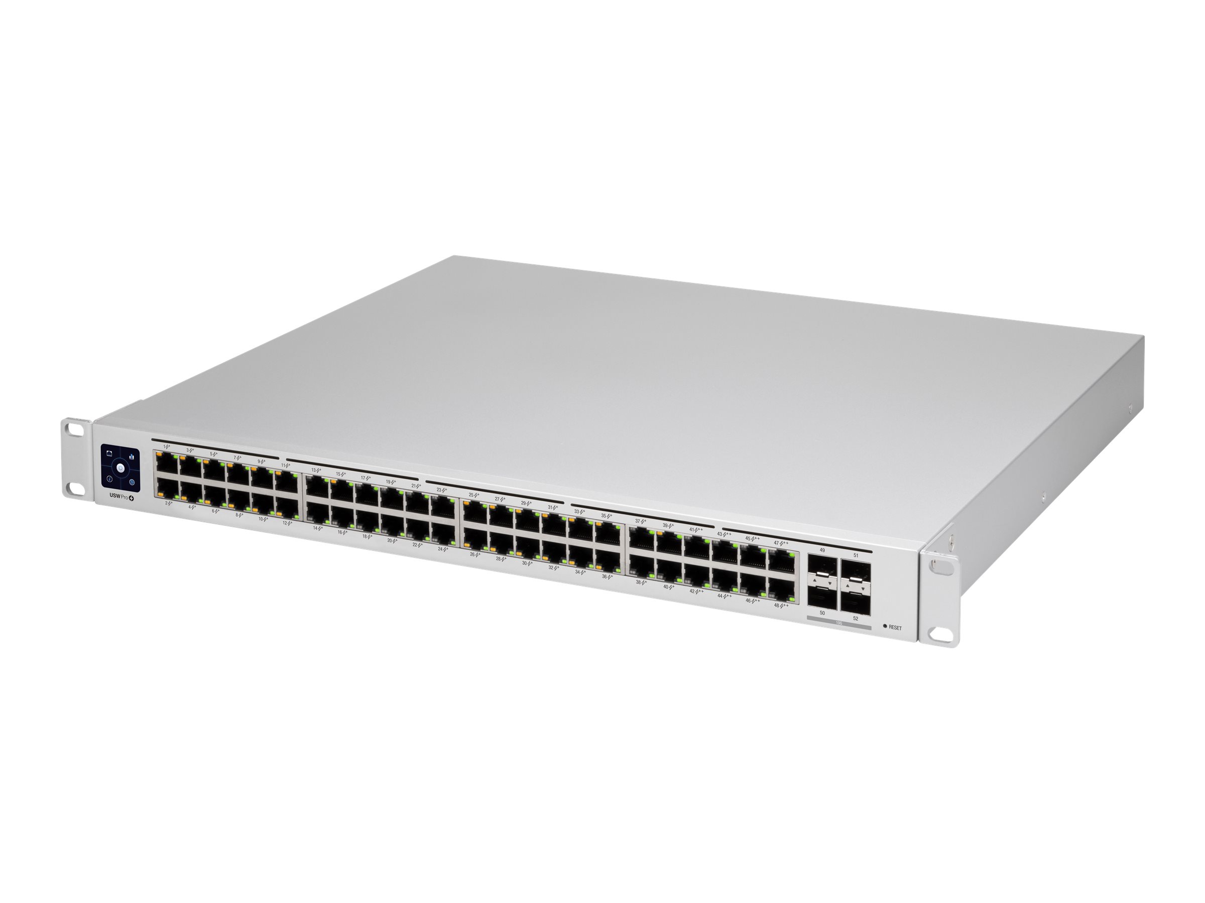 Ubiquiti UniFi Switch USW-PRO-48-POE - Switch - managed - 48 x 10/100/1000 (40 PoE+, 8 PoE++) - + 4 x 10Gb Ethernet SFP+ - an Rack montierbar - PoE++ (600 W) - AC 120/230 V / DC 11,5/52 V Ubiquiti UniFi Switch USW-PRO-48-POE - Switch - managed - 48 x 10/100/1000 (40 PoE+, 8 PoE++) - + 4 x 10Gb Ethernet SFP+ - an Rack montierbar - PoE++ (600 W) - AC 120/230 V / DC 11,5/52 V