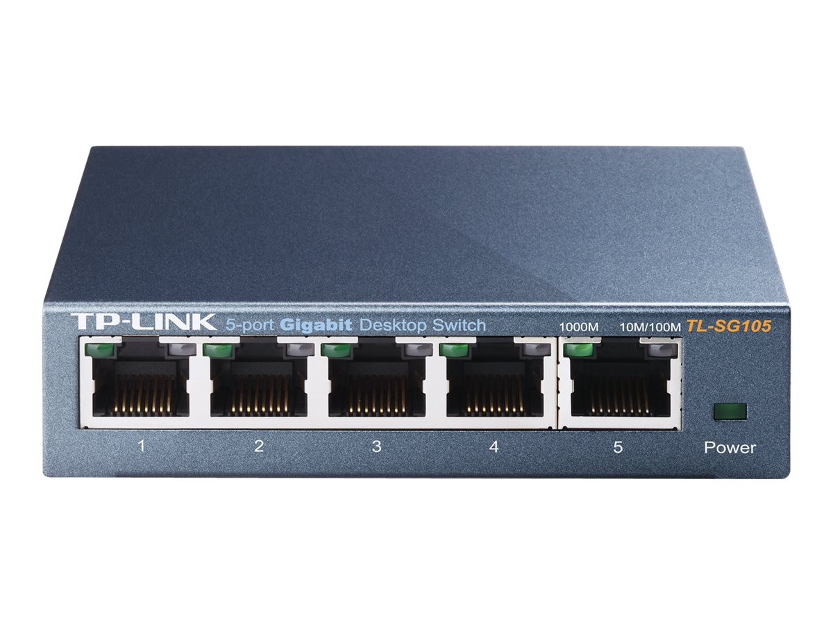 Switch TL-SG105 5-Ports - Switch - unmanaged - 5 x 10/100/1000 - Desktop Switch TL-SG105 5-Ports - Switch - unmanaged - 5 x 10/100/1000 - Desktop