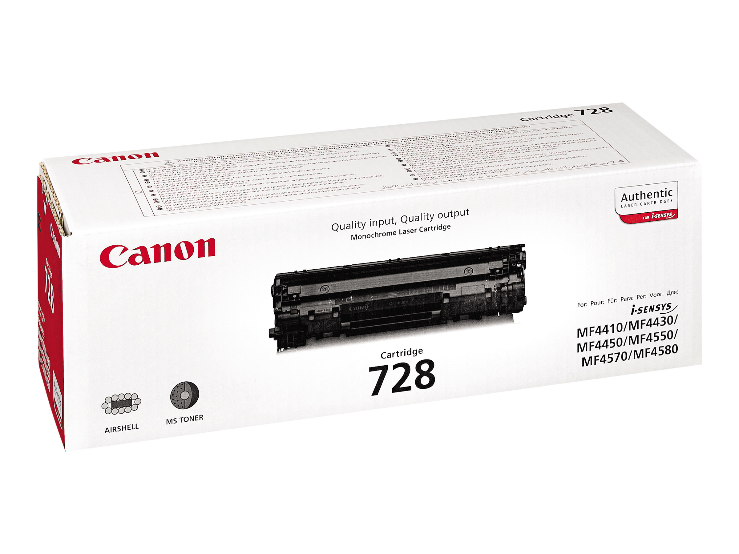 Toner CRG-728 schwarz - für ImageCLASS MF4750; i-SENSYS FAX-L150 - L170 - L410 - MF4550 - MF4730 - MF4750 - MF4870 - MF4890