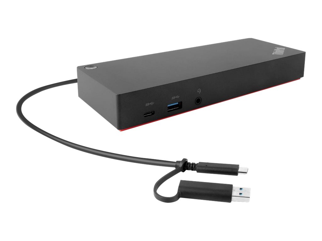 Lenovo ThinkPad Hybrid USB-C with USB-A Dockingstation & Portreplikator - Dockingstation - USB-C - 2 x HDMI - 2 x DP - 1GbE - 135 Watt - Campus Lenovo ThinkPad Hybrid USB-C with USB-A Dockingstation & Portreplikator - Dockingstation - USB-C - 2 x HDMI - 2 x DP - 1GbE - 135 Watt - Campus