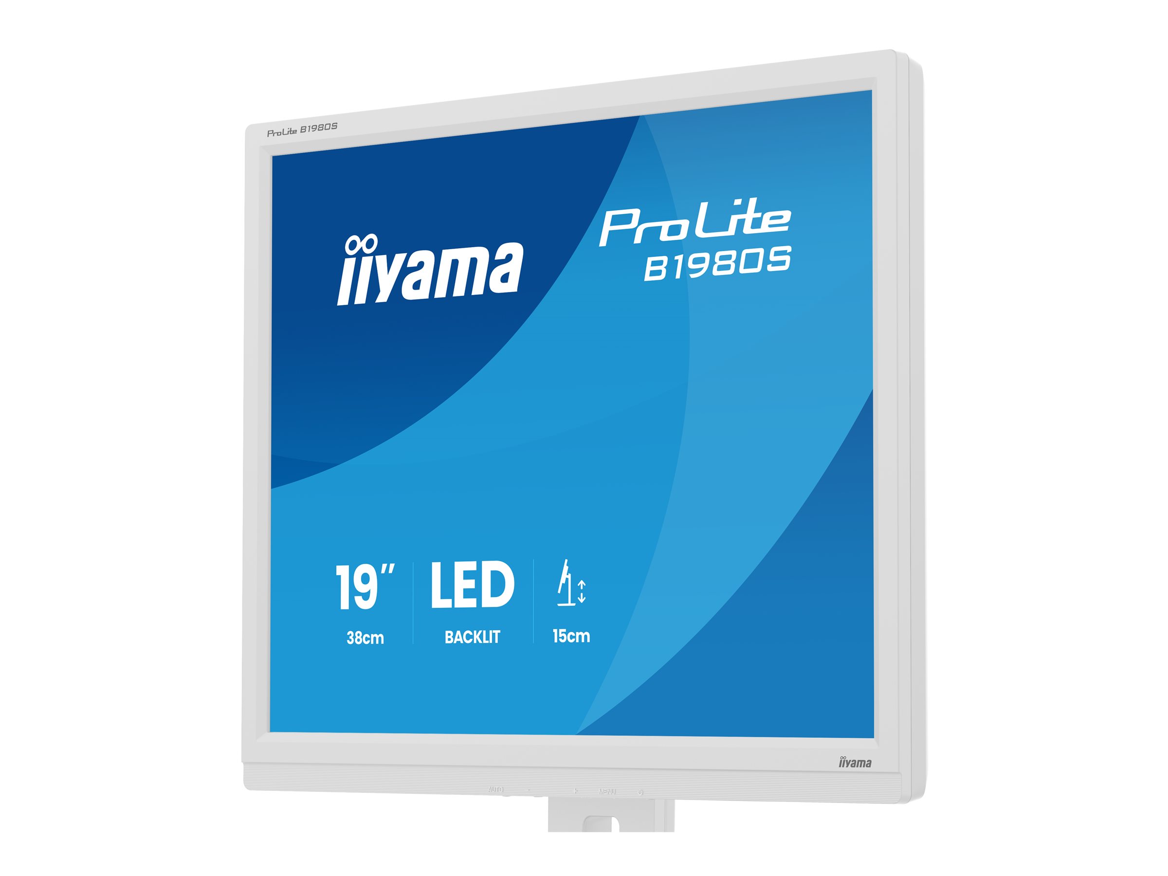Iiyama ProLite B1980S-W1 - LED-Monitor - 48 cm - 1280 x 1024 @ 75 Hz - TN - 250 cd/m² - 1000:1 - 3 ms - HDMI - DisplayPort - Lautsprecher - weiß - Matte Iiyama ProLite B1980S-W1 - LED-Monitor - 48 cm - 1280 x 1024 @ 75 Hz - TN - 250 cd/m² - 1000:1 - 3 ms - HDMI - DisplayPort - Lautsprecher - weiß - Matte