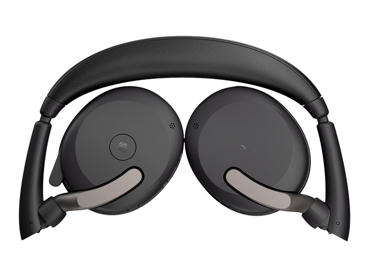 Jabra Evolve2 65 Flex MS Stereo - Headset - On-Ear - Bluetooth - kabellos - aktive Rauschunterdrückung - USB-C - Schwarz - Zertifiziert für Microsoft Teams Jabra Evolve2 65 Flex MS Stereo - Headset - On-Ear - Bluetooth - kabellos - aktive Rauschunterdrückung - USB-C - Schwarz - Zertifiziert für Microsoft Teams
