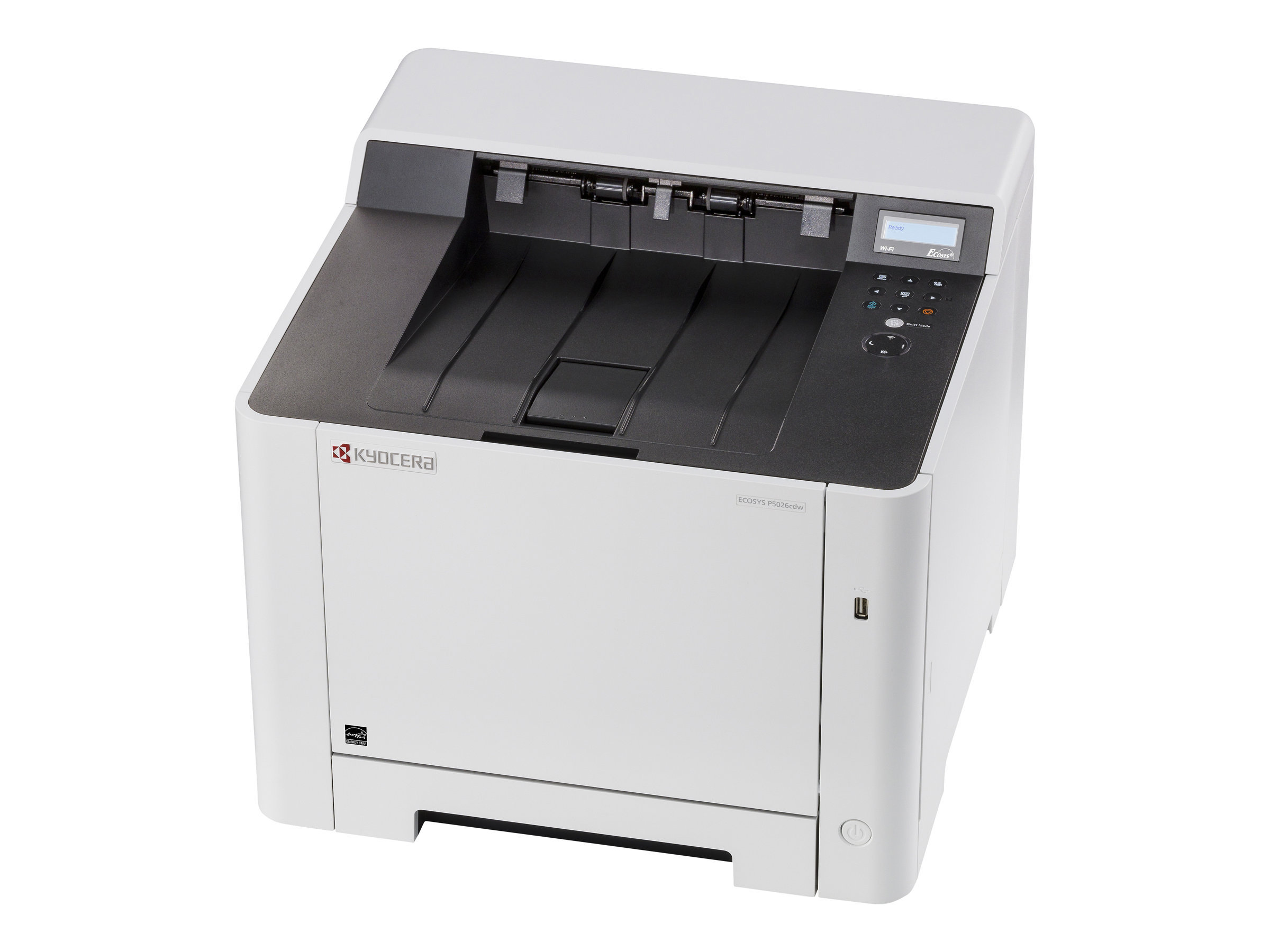 Kyocera ECOSYS P5026cdw - Drucker - Farbe - Duplex - Laser - A4/Legal - 9600 x 600 dpi - bis zu 26 S - / bis zu 26 Seiten/Min. (Farbe) - Kapazität: 300 Blätter - USB 2.0 - Gigabit LAN - USB-Host - Wi-Fi